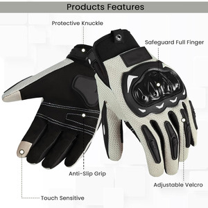 Guantes de Motocicleta Deportivos Unisex para Exteriores, con Protección Completa para los Dedos, Pantalla Táctil, Cuero de Alta Calidad, Superventas 2026 - Product Image 6