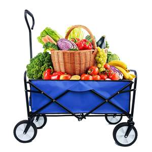 DB Heavy Duty Outdoor Folding Wagon Large Capacity Garden Shopping <b>Beach</b> <b>Cart</b> Foldable Tools <b>Cart</b> - Product Image 1