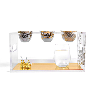 Arabic phong cách tùy chỉnh <span class=keywords><strong>Tabletop</strong></span> <span class=keywords><strong>Acrylic</strong></span> cup đứng rõ ràng màu sắc sang trọng nhà máy bán buôn hiển thị cuốn sách - Product Image 3