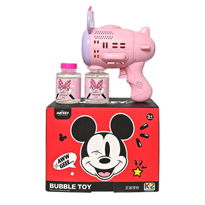 Pistola a bolle di sapone in plastica a 8 fori di Topolino e <span class=keywords><strong>Minnie</strong></span>, giocattolo estivo da esterno per bambini - Product Image 6