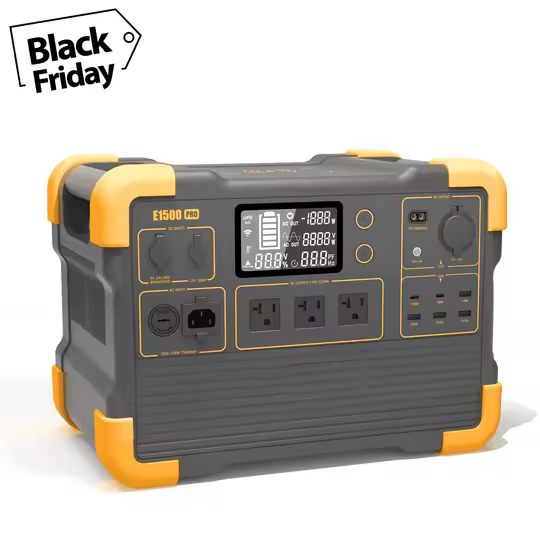 1500W High Power Outdoor Power Supply 220V Emergency Self-Drive Energy Storage Fast Charge Portable Power Stations