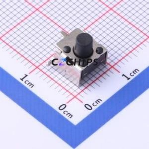 TS-1005A-AR07026 Tactile Switch SMD Switch Single Pole Single Throw Round Button 2.6N Horizontal Mount - Product Image 1