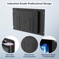 PC industriel tactile interactif embarqué Android 14 de 17 pouces, écran capacitif multi-touch, tablette, moniteur frontal IP65, 4 Go/8 Go