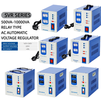 Stabilisateur de tension automatique 500VA 0.5KVA 1000VA 1500VA 1KVA 1.5KVA avec relais de sortie 110V 220V
