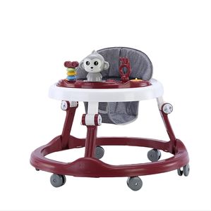 Girello per Bambini - Materiale in Tessuto e Lino, Telaio in Acciaio Inossidabile, Capacità di Carico 20KG, Pieghevole, per Bambini da 6 <span class=keywords><strong>Mesi</strong></span> <span class=keywords><strong>a</strong></span> <span class=keywords><strong>3</strong></span> Anni - Product Image 1