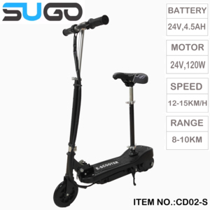 Trottinette pliable 120W pour enfants, capacité de charge 70 kg, avec hauteur de selle réglable, modèle CD02-S, vente en gros - Product Image 5