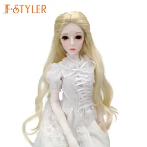 FSTYLER गुड़िया बाल सिंथेटिक मोहायर गुड़िया विग ब्रेडिंग थोक फैक्टरी अनुकूलन गुड़िया सहायक उपकरण BJD 1/4 1/3 1/6 के लिए विग