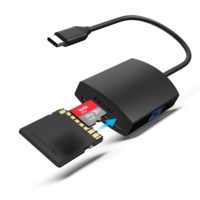 Hub de lector de tarjetas USB 3 en 1 con ranuras SD/TF y adaptador de transferencia de datos de alta velocidad USB 3,0 para computadora portátil, PC, MacBook
