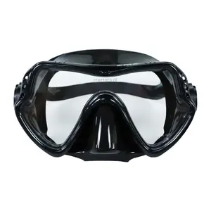 Schwimm ausrüstung Gehärtete Linse Schwimm brille Single Len Mask Tauchmaske
