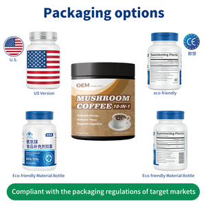 Café Instantáneo con Mezcla de Hongos, Venta al Por Mayor de Fábrica, Refuerzo del Sistema Inmunológico, 100% a Base de Plantas, Cumple con las Normas de la UE - Product Image 4