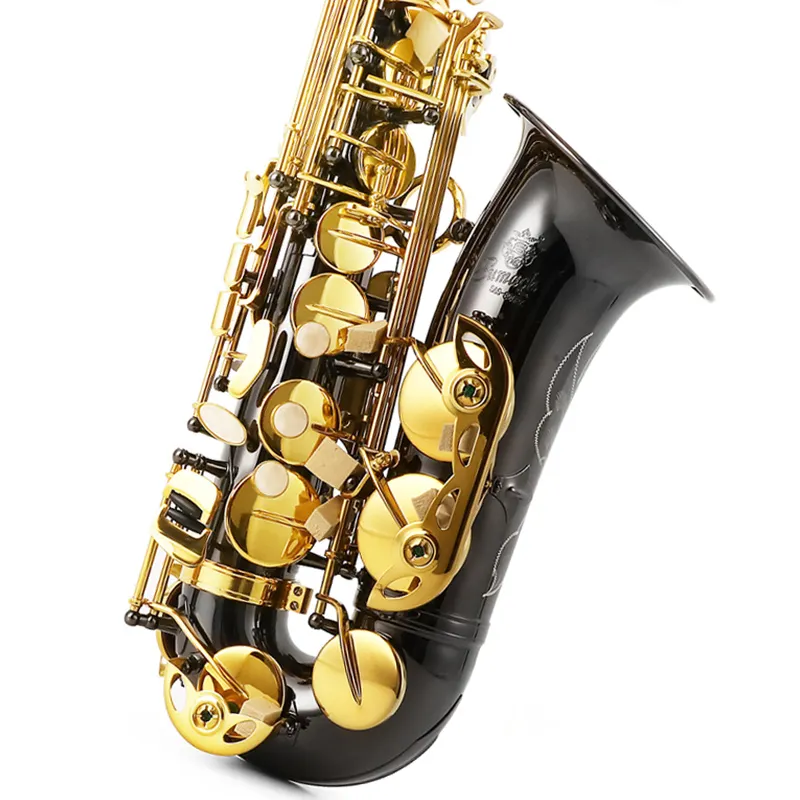 Ee alto bbtenor instrumento <span class=keywords><strong>saxofone</strong></span> preto chapeamento 820/920bk