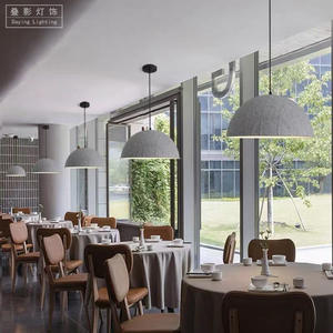 Lustre de <span class=keywords><strong>restaurant</strong></span> nordique en fer, suspension LED moderne et minimaliste, feutre insonorisant, éclairage pour café, chevet, bar, chambre à coucher - Product Image 3