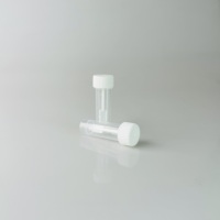 Vaso desechable de plástico rígido transparente para muestras de heces, antiderrame, para centros de examen físico, en stock