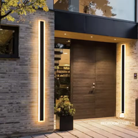 Lampe murale LED extérieure moderne et personnalisée, étanche IP65, en aluminium, pour cour, éclairage mural suspendu