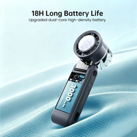 Ventilateur portable électrique compact et durable, sans pales, pliable, avec batterie longue durée 4000 mAh, idéal pour la maison et l'hôtel