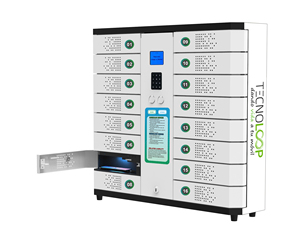 Venta Caliente 2025: Casilleros Inteligentes Automáticos de Autoservicio para Entrega de Paquetes del Último Kilómetro con Carga de Teléfono, Metálicos, Blanco/Negro, 16 Compartimentos - Product Image 4