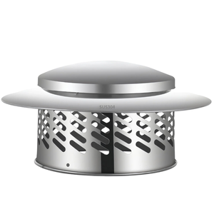Cache-venteau en acier inoxydable SUS304 en forme <span class=keywords><strong>de</strong></span> parapluie pour <span class=keywords><strong>cheminée</strong></span>, couvercle <span class=keywords><strong>de</strong></span> ventilation <span class=keywords><strong>de</strong></span> toit, <span class=keywords><strong>protection</strong></span> contre le vent, la pluie, les insectes et les <span class=keywords><strong>oiseaux</strong></span> - Product Image 1