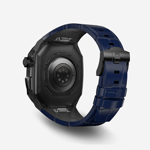 ชุดอุปกรณ์ตกแต่งหรูหราใหม่ รุ่น Ultra 3 2 1 ขนาด 49 มม. ตัวเรือนไทเทเนียมอัลลอย+สายหนังสำหรับ Apple Watch Series 9 8 ขนาด 44 มม. 45 มม. - Product Image 4