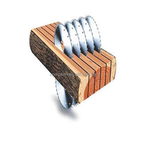 Scierie à bois carré haute efficacité pour la construction, machine à scier à <span class=keywords><strong>table</strong></span> à double arbre à chaîne et lames multiples - Product Image 6