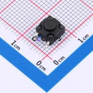 TS017A-TBY1FH4.5 Tactile Switch SMD-4P,6.2x6.2mm Switch Single Pole Single Throw Round Button 2.5N Vertical Mount - Product Image 1