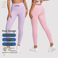 Legging de sport personnalisé à taille croisée, séchage rapide, effet push-up, respirant, avec poche, pour femme, idéal pour le fitness et le yoga