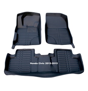Tapis de voiture en cuir écologique sur mesure, résistants aux intempéries, pour VW Touareg CR et Jeep Renegade 2018-2024, imperméables, 3D, noirs - Product Image 3