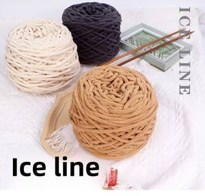 100g Chunky <span class=keywords><strong>Crochet</strong></span> 1 Plis Moelleux Bras À Tricoter <span class=keywords><strong>Couverture</strong></span> Tissée Fil De Glace Fort avec Motif Teint <span class=keywords><strong>pour</strong></span> Tricotage À La Main et Broderie - Product Image 6