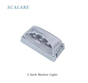 12V Xe/Xe Tải/Xe Moóc/Máy Kéo/Xe Buýt Thiết Thực 2 "Đèn LED Bên Hông Đánh Dấu Và Giải Phóng Mặt Bằng Đèn