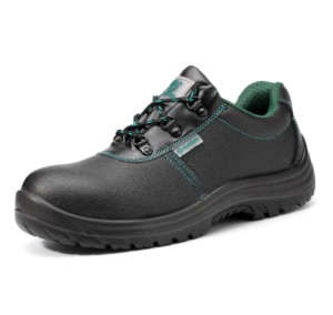 Chaussures de sécurité à coupe basse pour hommes en cuir véritable de haute qualité Anti-Smash bottes d'usine de Construction de Protection des pieds de travailleur léger - Product Image 1