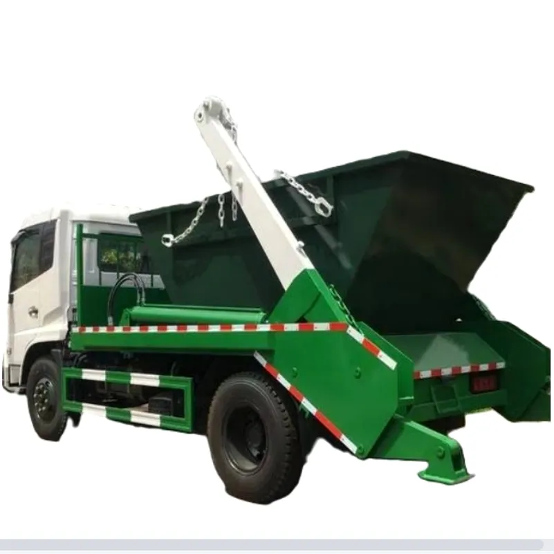 Chinese 5t 15t 4x2 6x4 Swing Arm Garbage Truck 8m3 9m3 Garbage Truck for sale