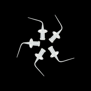 Vendita calda punta capillare pieghevole dentaria monouso in plastica pre-piegata lunga curva aghi dentali punta capillare - Product Image 4