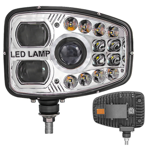Faro delantero LED de 9 pulgadas para Tractor, con <span class=keywords><strong>marca</strong></span> E, haz alto y bajo, para podadora de nieve, cargador, combinación de luces LED - Product Image 1