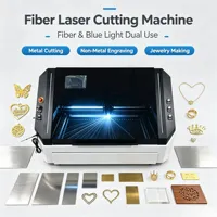 Machine de découpe laser à fibre de bureau 4040 pour la découpe laser de tôles non métalliques et métalliques, équipement de découpe laser haute vitesse