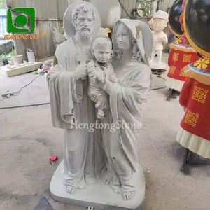Religious Decorative Fiberglass Jesus And Virgin Mary Statue Resin Figure Sculpture
