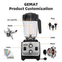 3L Elektrische Plastic Hoge Snelheid Blender Beste multifunctionele commerciële mixer, keuken- en blendermixer, gemaakt in China