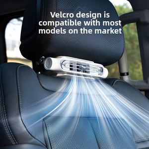 Compact Portable Car Headrest Bladeless Fan <b>USB</b> Powered Easy Install Seat Back Cooler Fan for Automotive Shop Fleet Use - Product Image 3