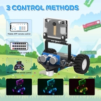 Мини-робот-автомобиль Microbit V2 с ИИ, визуальным распознаванием и автоматическим управлением, с модулем K210, набор для программирования, электронный DIY-комплект