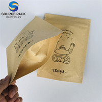 Bolsa Biodegradable con Cierre para Snacks, Dulces y Alimentos, Reutilizable y con Cierre Hermético