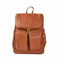 Mami-Schnuller-Organisator künstliches Pu-Vegan-Leder-Baby-Wichelbeutel Rucksack für Mutter solide tägliche wasserfeste Mami-Rücksack