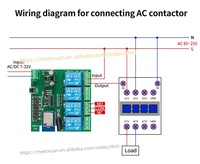 Module d'interrupteur intelligent Tuya WIFI 433MHZ 4 canaux AC/DC 7-32V, relais auto-bloquant, minuterie domotique DIY pour Alexa Google Home