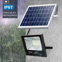 Reflector LED Solar OVO-008 con Sensor de Movimiento, IP67 Impermeable, Luz Exterior Súper Brillante para Hogar, Jardín, Patio y Camping