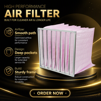 Filter Kantong Hijau F7 Efisiensi Tinggi
