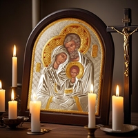 Personnalisable en bois pour églises maisons religieux métal artisanat fabricants approvisionnement tenture murale noël anniversaire de pâques