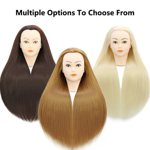 Best Quality Synthetic Fiber Hair Doll <strong>Styling</strong> <strong>Head</strong> Mannequin Cosmetology Braiding Training Manikin <strong>Head</strong> - Product Image 2