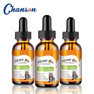 3 unids/set de aceite de semilla de cáñamo orgánico Premium puro para mascotas para perros y gatos