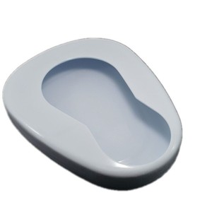 Urinoir ovale en émail blanc sans eau pour patients alités et personnes âgées (hommes et femmes) - Product Image 2
