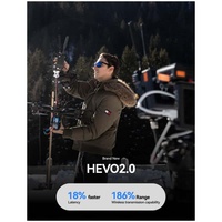 Système de transmission vidéo sans fil/SDI Hollyland Cosmo C2 2TX&1RX avec microphone cravate à condensateur, portée 3000 pieds, 1080P60, 5G, transmission fluide