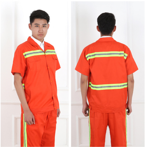 Uniforme de Trabajo Reflectante de Manga Corta para Jardinería, Limpieza de Propiedades, Mantenimiento de Carreteras - Product Image 1