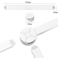 Nouvelle conception 2025, kit de 6 lampes LED à détecteur de mouvement RGB, décoration lumineuse intelligente pour la maison, kit de 6 lampes murales