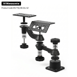 VINmounts Aluminum Alloy Triple Display Fish Finder Mount 360 Degree Adjustable Horizontal Arm Marine Electronics <b>Bracket</b> - Product Image 2